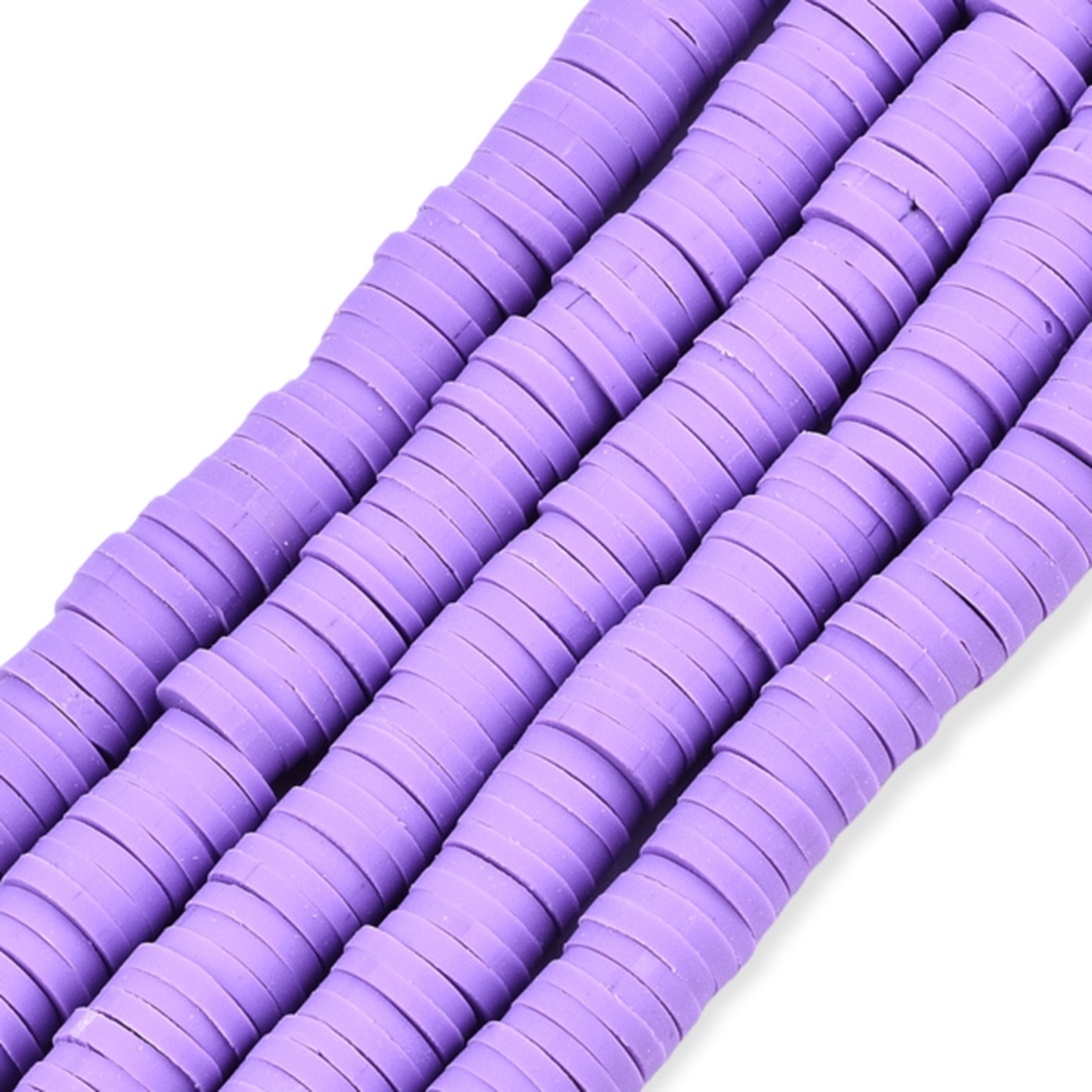 Disc kralen polymeer 6x1mm Lila paars - ±400 stuks-Kralen-Kraaltjes van Renate