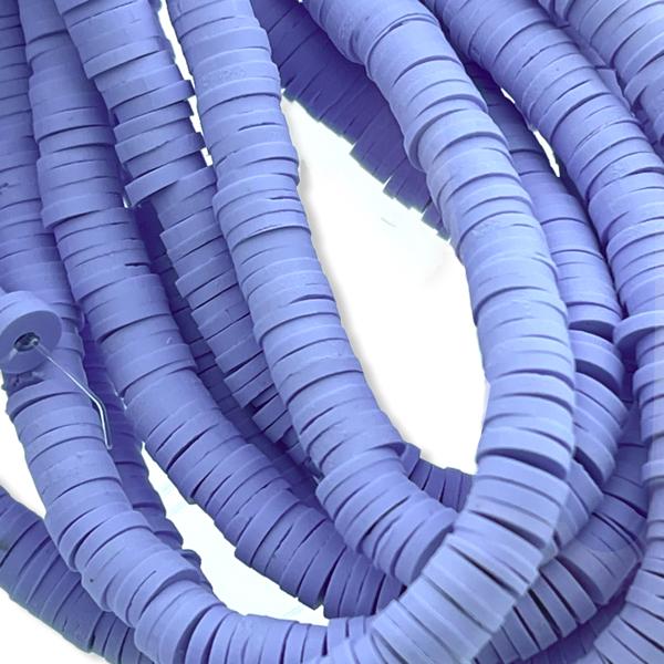 Hele streng disc kralen 6x1mm Lilac - ±40cm-Kraaltjes van Renate