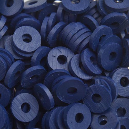 Hele streng Disc kralen 6x1mm Midnight blue 400 stuks-Kraaltjes van Renate