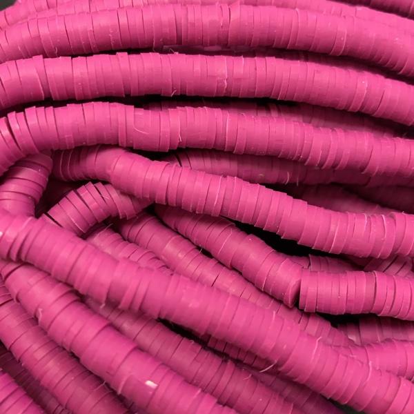 Hele streng disc kralen 6x1mm Purple ±400 stuks-Kraaltjes van Renate