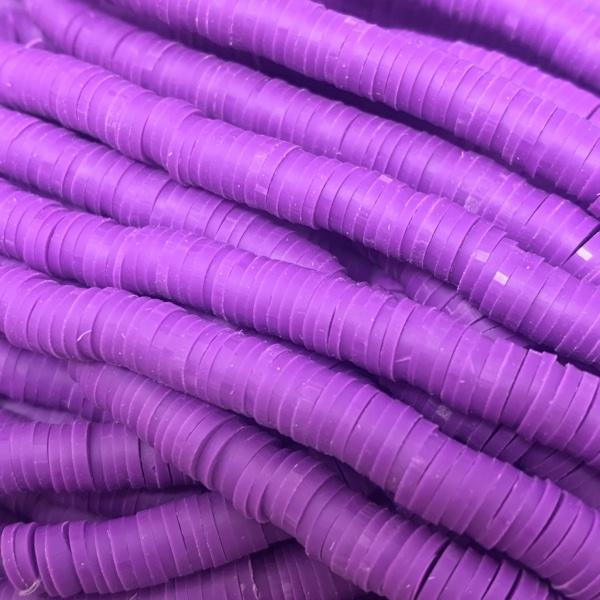Hele streng disc kralen 6x1mm Purple - ±40cm-Kralen-Kraaltjes van Renate