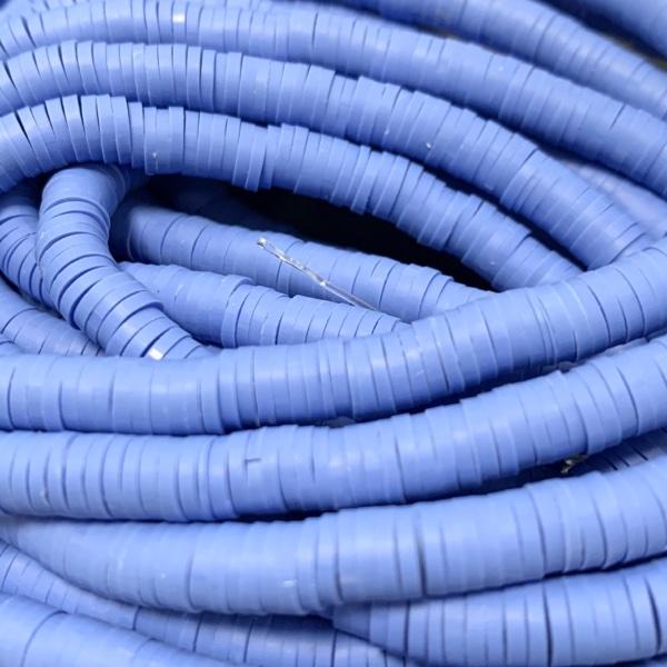 Hele streng disc kralen 6x1mm Royal Blue ±400 stuks-Kraaltjes van Renate