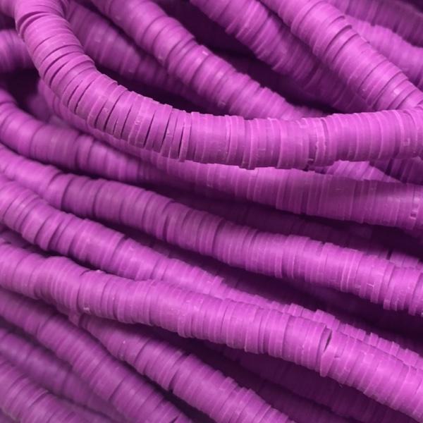 Hele streng disc kralen 6x1mm Royal Purple ±400 stuks-Kraaltjes van Renate