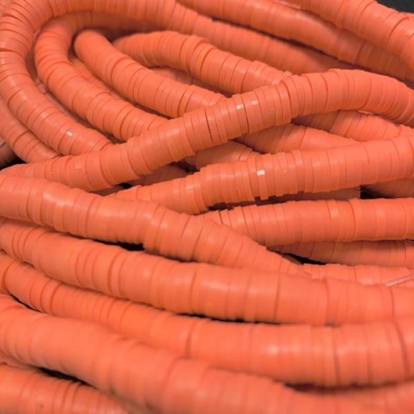Hele streng disc kralen 6x1mm Royal orange ±400 stuks-Kraaltjes van Renate