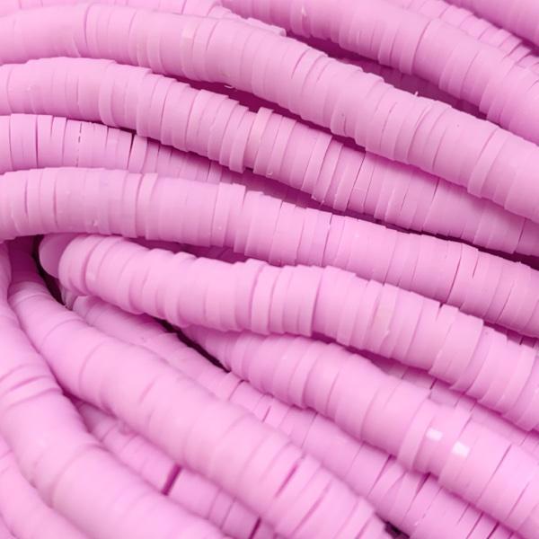 Hele streng disc kralen 6x1mm Violet ±400 stuks-Kraaltjes van Renate