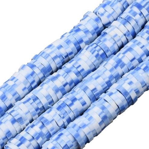 Disc kralen polymeer 6x1mm royal blue ±320 stuks-Kralen-Kraaltjes van Renate
