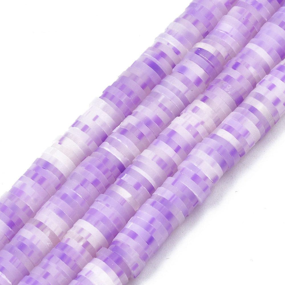 Disc kralen polymeer 6x1mm royal purple ±320 stuks-Kralen-Kraaltjes van Renate