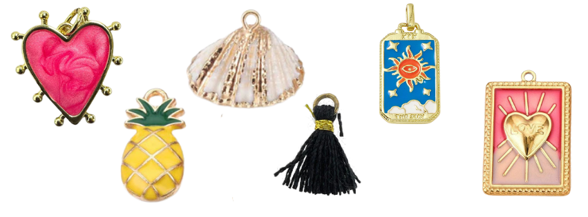 Dq emaille gold plated brass bedels