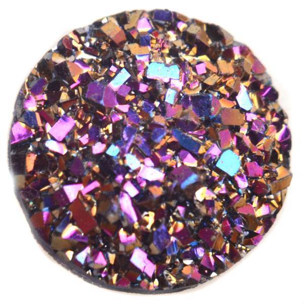 Druzy acryl cabochon Paars AB 12mm-Kraaltjes van Renate