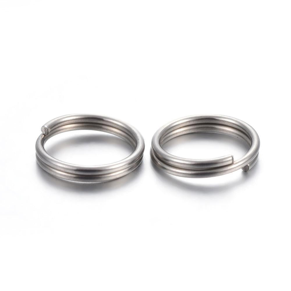 Dubbele Ringetjes RVS Zilver 5x1mm - 30 stuks-Onderdelen-Kraaltjes van Renate