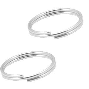 Dubbele ring RVS 8x1mm - ±35 stuks-Kraaltjes van Renate