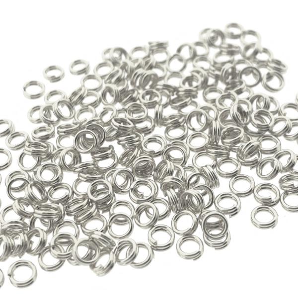 Dubbele ringetjes Zilver 4x1.4mm ±200 stuks-Kraaltjes van Renate