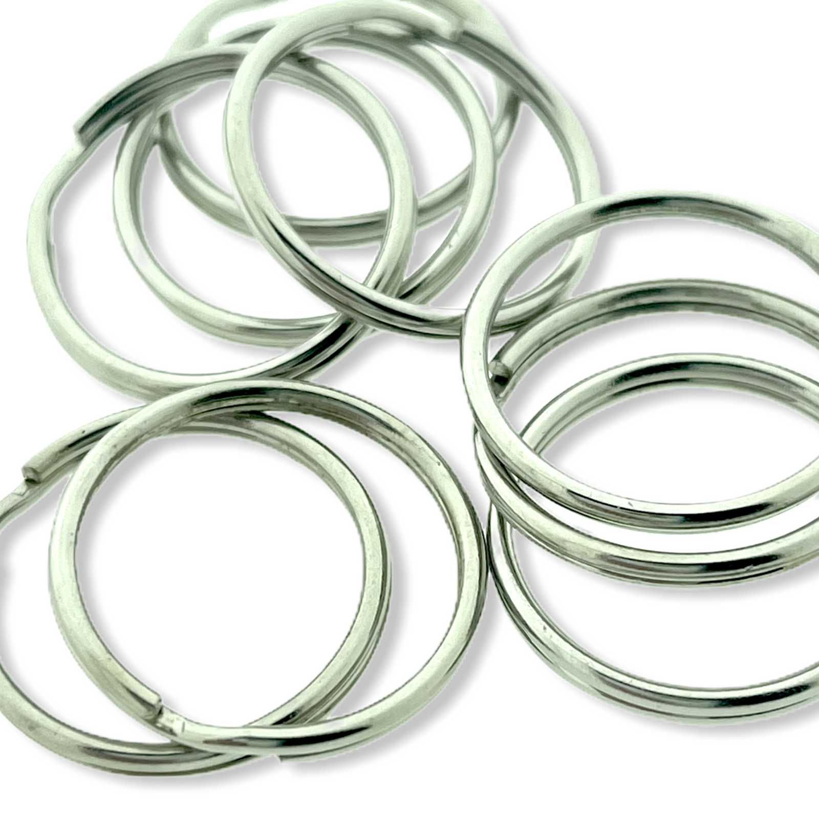 Dubbele sleutel ring Zilver 20x2mm-Kraaltjes van Renate