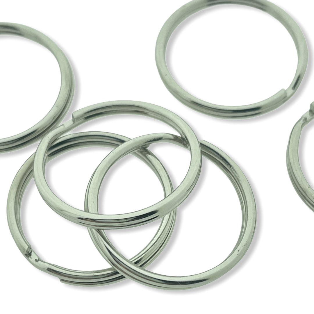 Dubbele sleutel ring Zilver 30x3mm-Kraaltjes van Renate