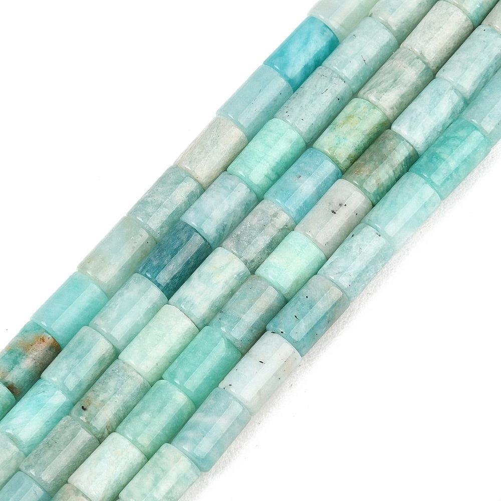 Edelsteen Amazoniet Tube 7.5x5mm - per stuk-Kralen-Kraaltjes van Renate
