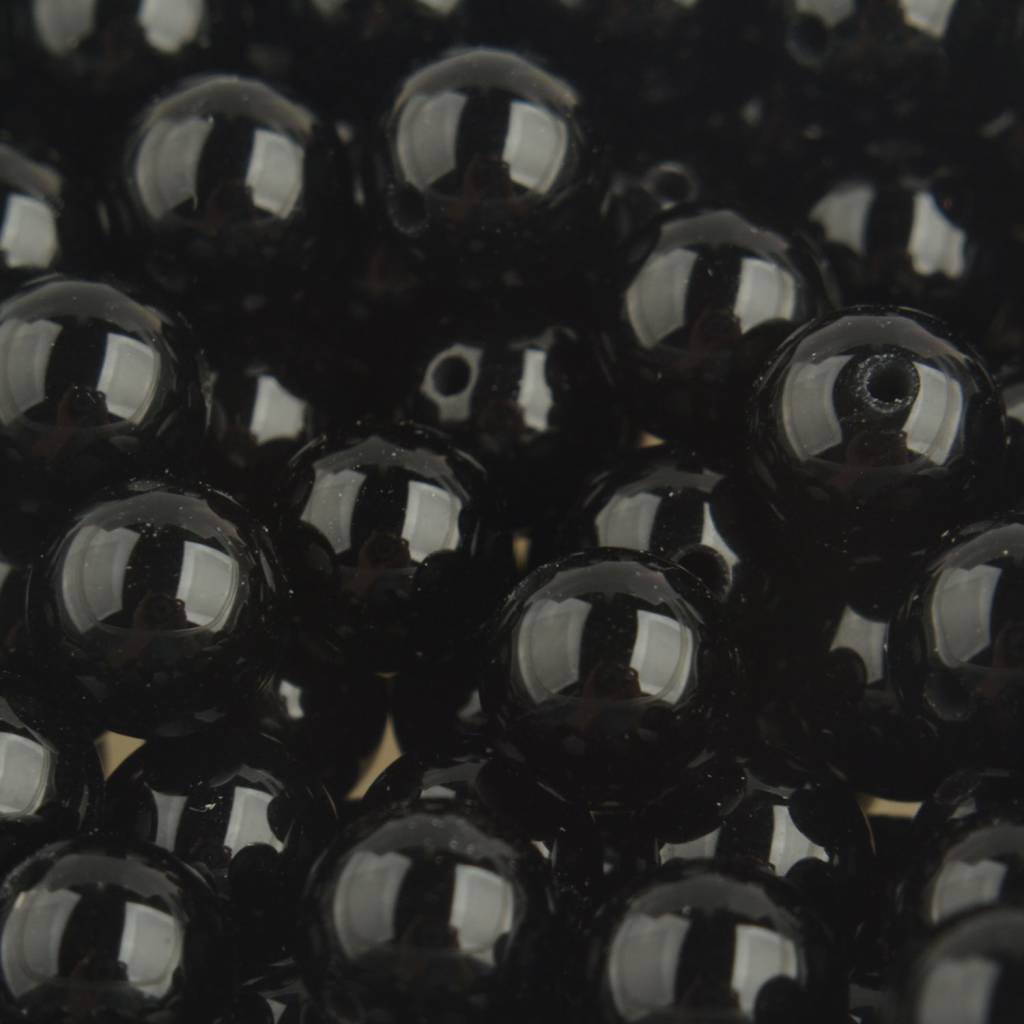 Edelsteen Black Agaat 8mm-Kraaltjes van Renate