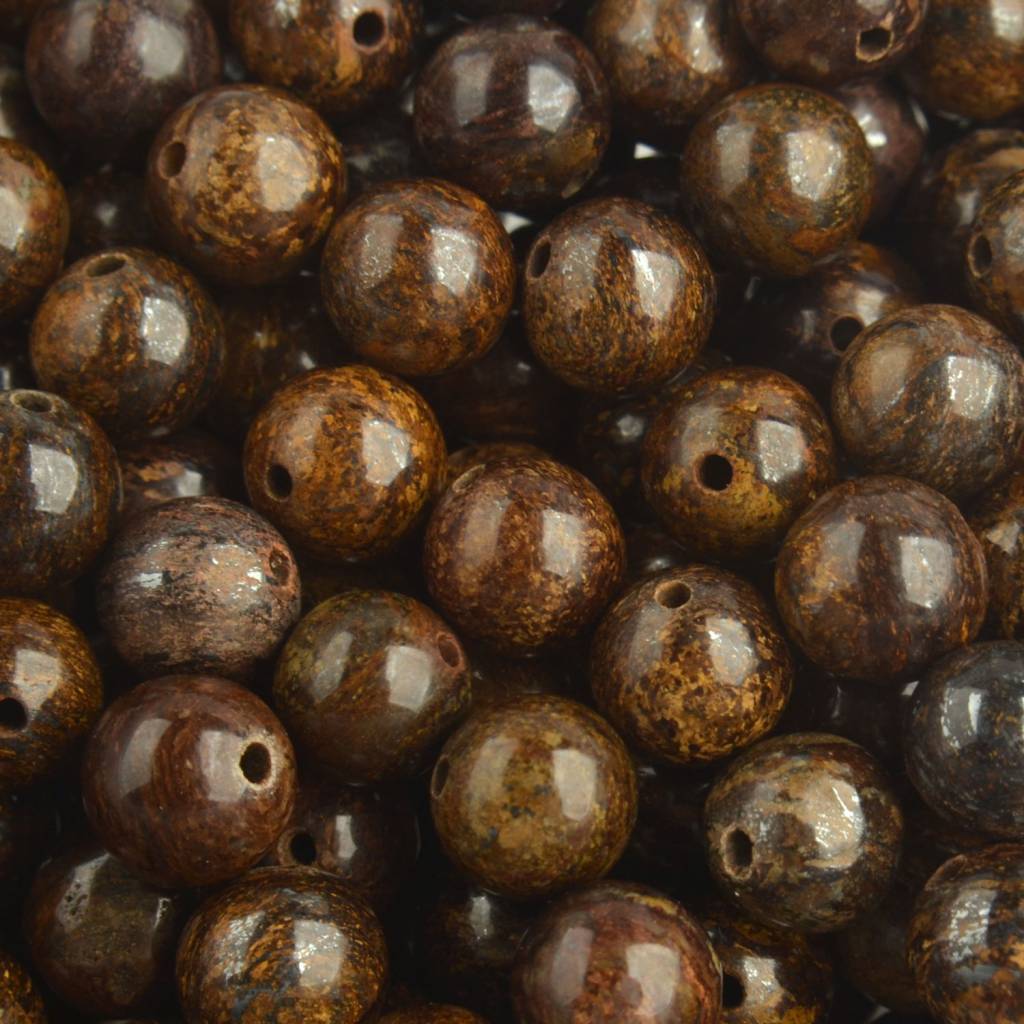 Edelsteen Bronziet 8mm-Kraaltjes van Renate