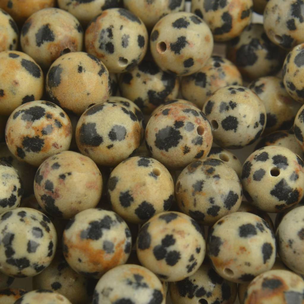 Edelsteen Dalmatier Jasper 8mm-Kraaltjes van Renate