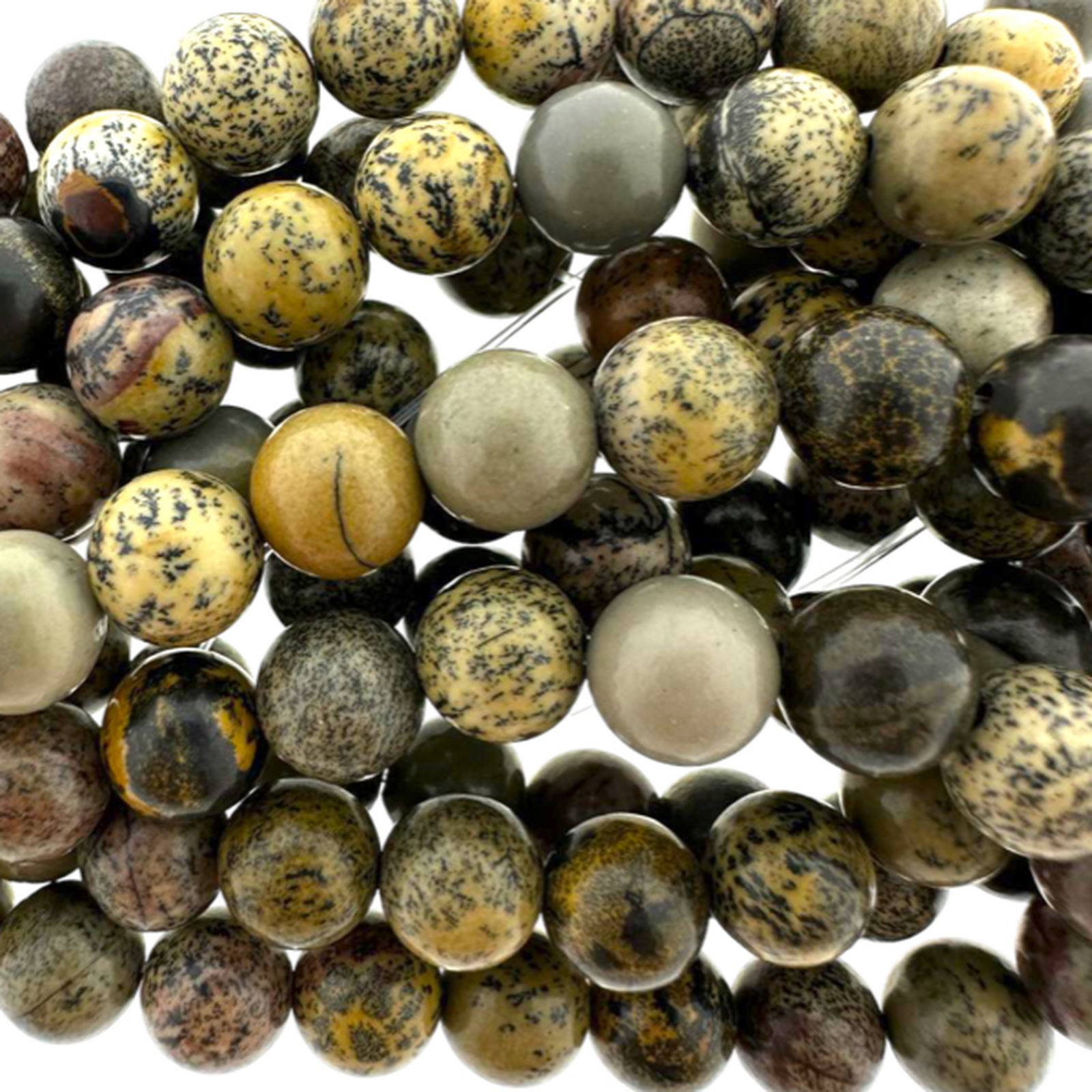 Edelsteen Dendritic chohua jasper 8mm-Kralen-Kraaltjes van Renate