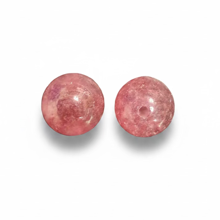 Edelsteen Jade Kraal Rond Facet Oud Roze 10mm - per stuk-Kralen-Kraaltjes van Renate