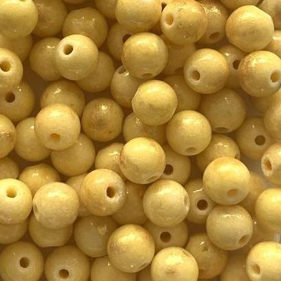 Edelsteen Jade geel goud rond 6mm - 10 stuks-Kraaltjes van Renate