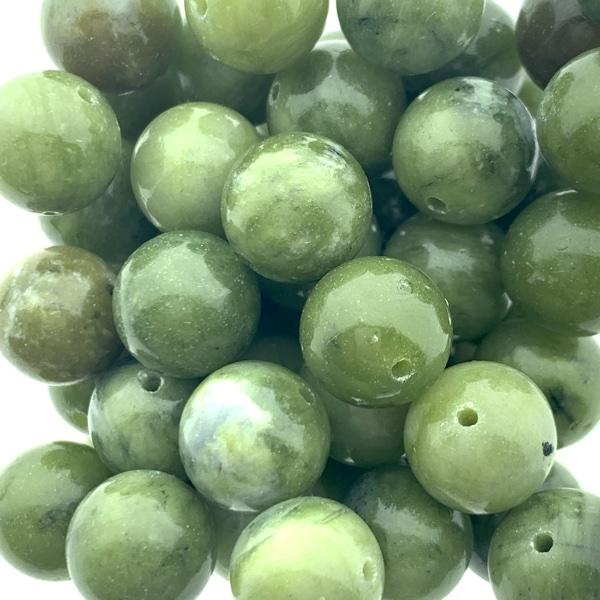 Edelsteen Jade groen 10mm-Kraaltjes van Renate