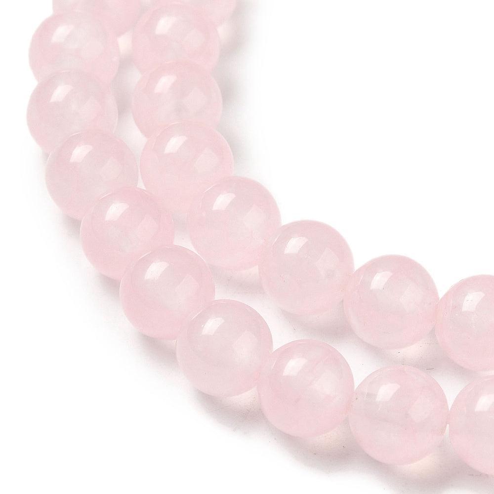 Edelsteen Jade kraal rond Roze 4mm - per 20 stuks-Kralen-Kraaltjes van Renate