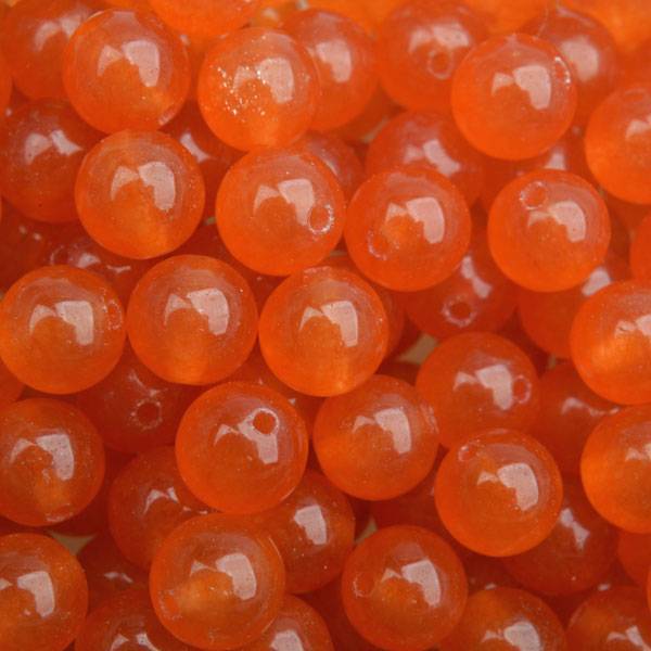 Edelsteen Jade orange rond 8mm-Kraaltjes van Renate