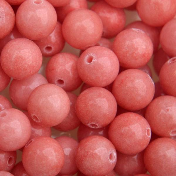 Edelsteen Jade rose peach rond 8mm-Kraaltjes van Renate
