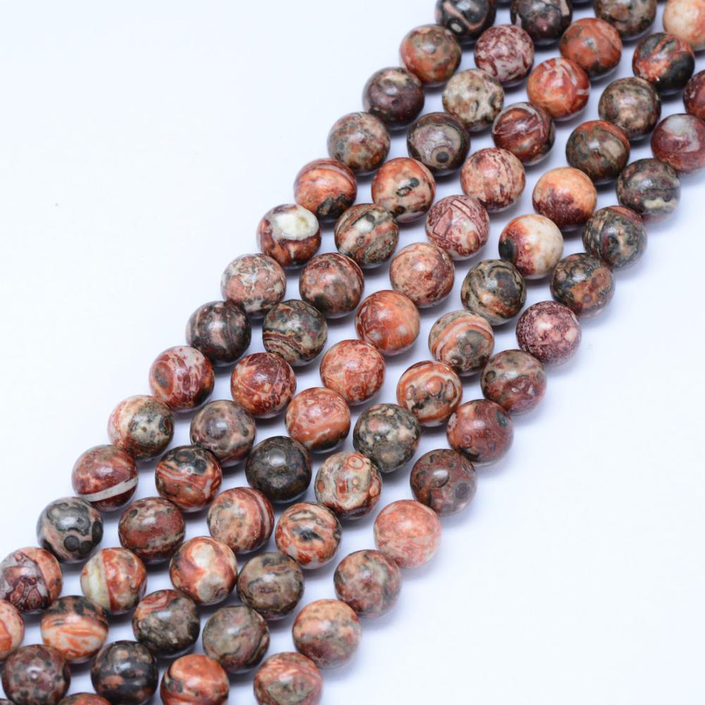 Edelsteen jasper leopard 6mm - 15 stuks-Kralen-Kraaltjes van Renate