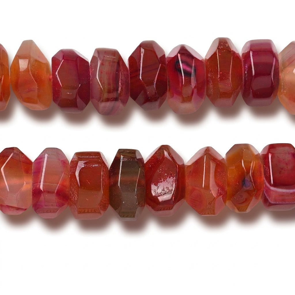 Edelsteen Kraal Agaat Rondel Bruin 16x10mm - per stuk-Kralen-Kraaltjes van Renate