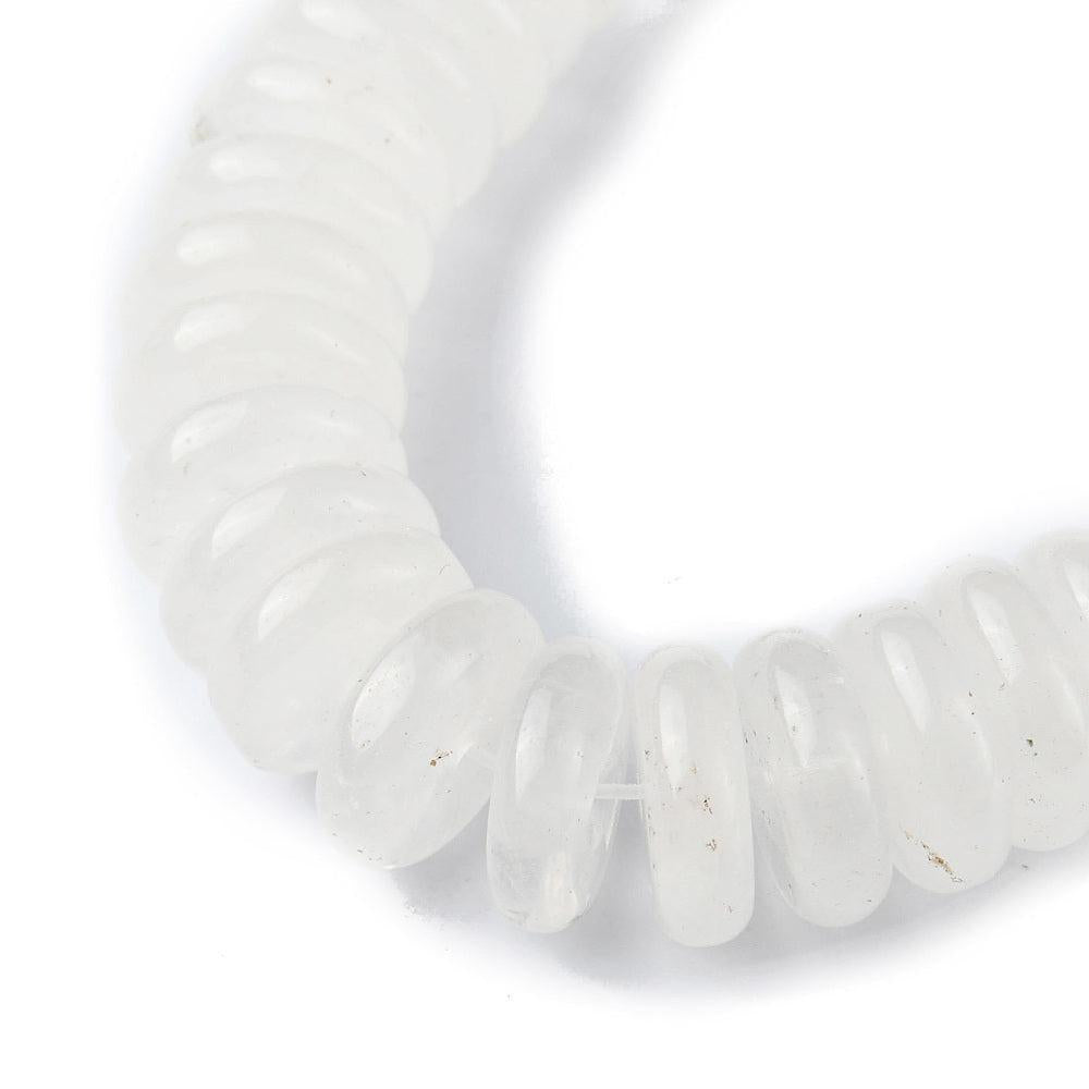 Edelsteen Kralen Bergkristal Disc Transparant 12x4mm - per stuk-Kralen-Kraaltjes van Renate