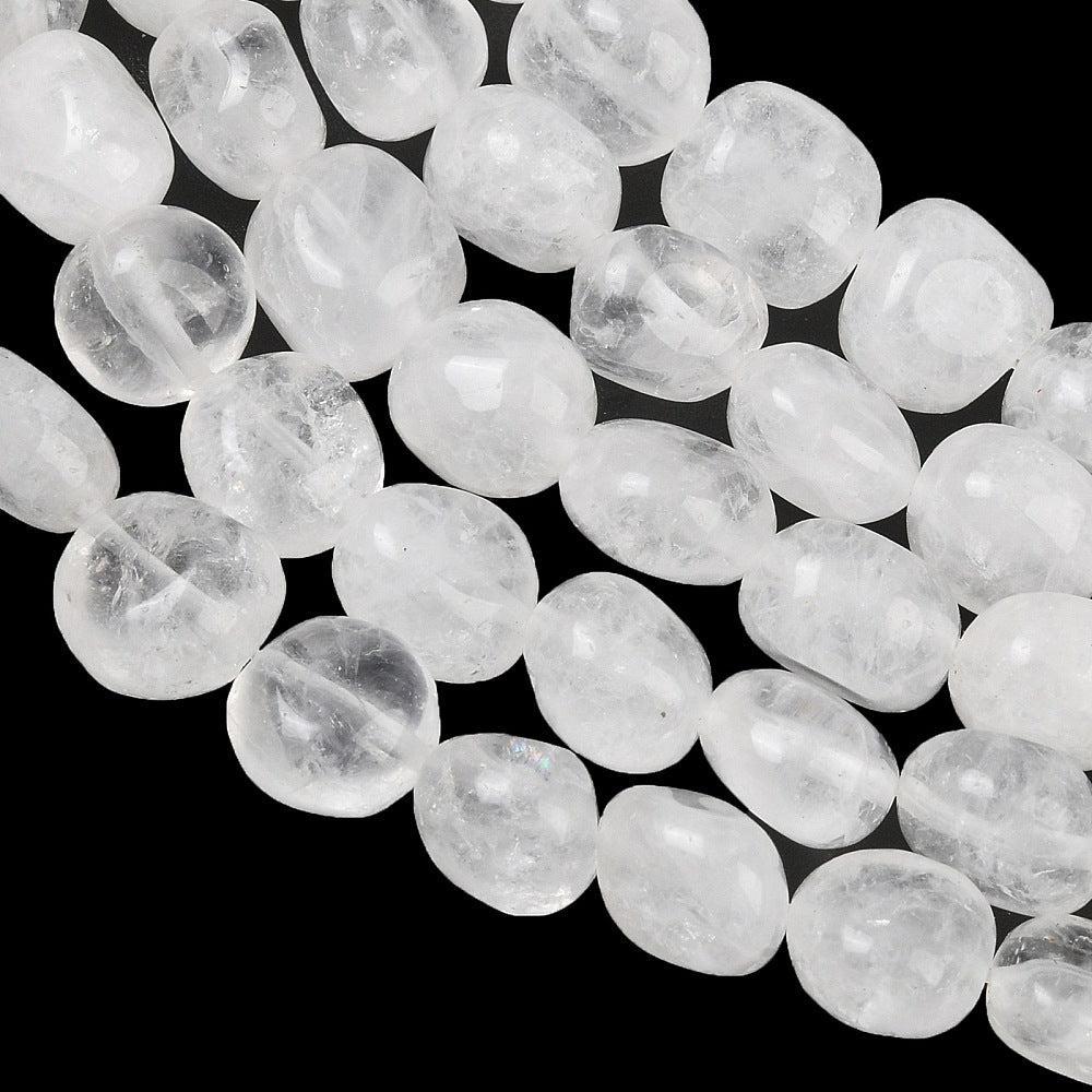 Edelsteen Kraal Bergkristal Nugget 11mm - per stuk-Kralen-Kraaltjes van Renate
