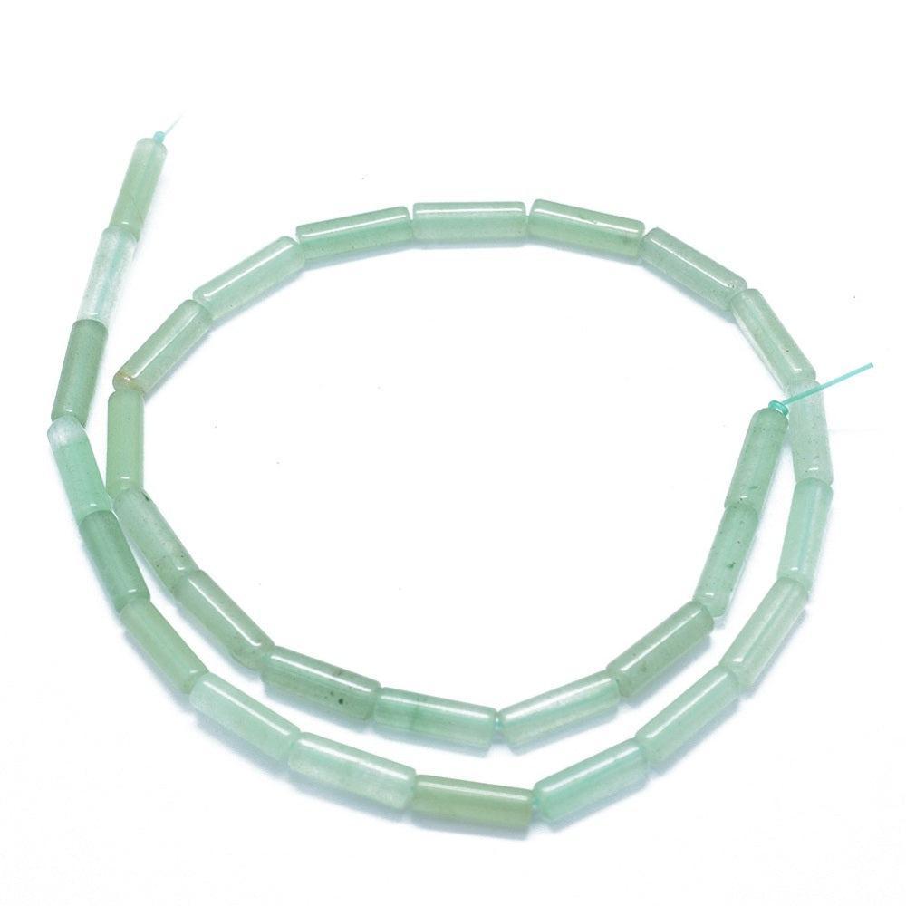 Edelsteen Kraal Groene Aventurijn Tube Groen 13mm - per stuk-Kralen-Kraaltjes van Renate