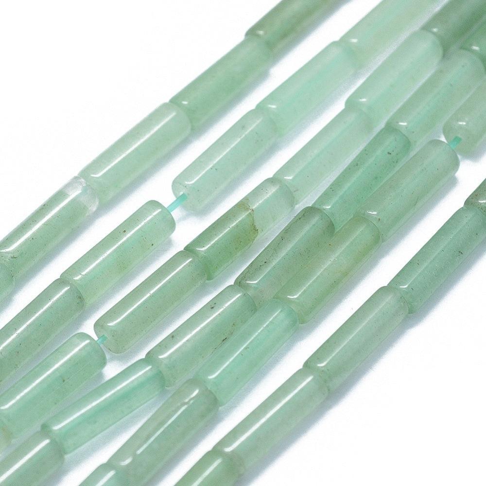 Edelsteen Kraal Groene Aventurijn Tube Groen 13mm - per stuk-Kralen-Kraaltjes van Renate
