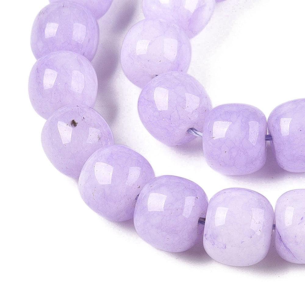 Kraal Jade Lila 10mm - per stuk-Onderdelen-Kraaltjes van Renate