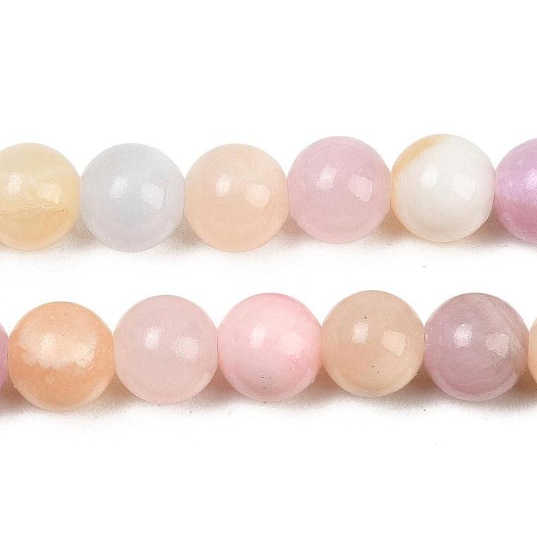 Edelsteen Kraal Jade Rond Multicolor 8mm - per stuk-Kralen-Kraaltjes van Renate