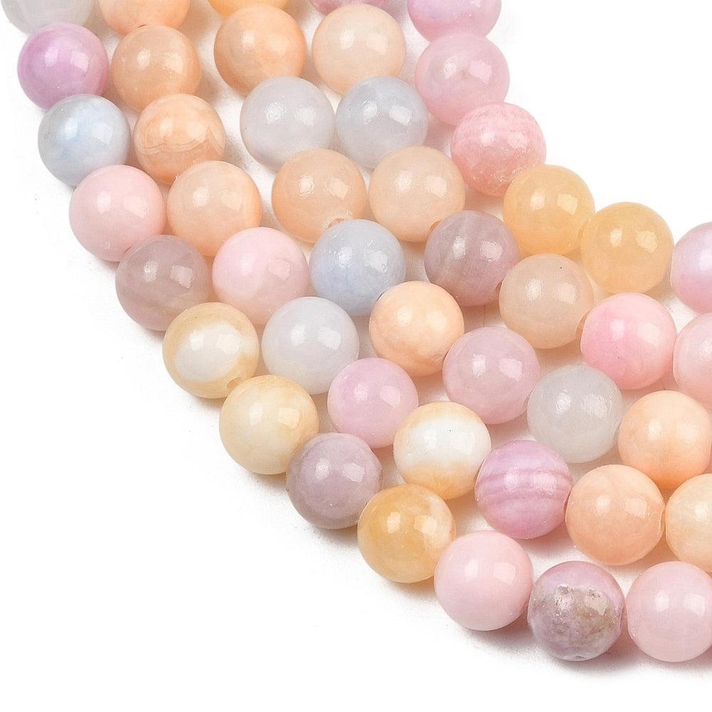 Edelsteen Kraal Jade Rond Multicolor 8mm - per stuk-Kralen-Kraaltjes van Renate