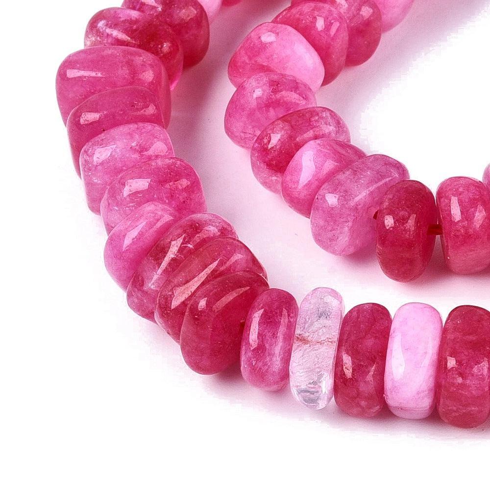Edelsteen Kraal Kwarts Disc Fuchsia 13x6mm - per stuk-Kralen-Kraaltjes van Renate