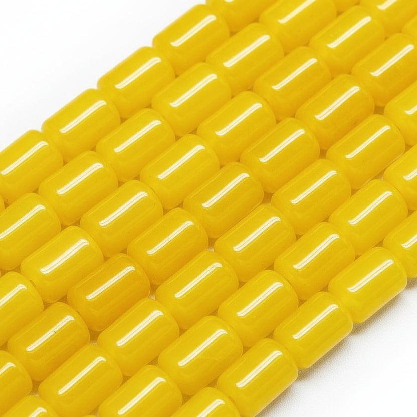 Edelsteen Kraal Malaysia Jade Tube Multicolor 12mm - per stuk-Kralen-Kraaltjes van Renate