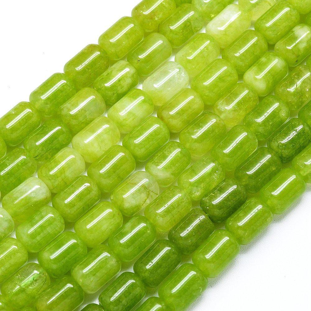 Edelsteen Kraal Malaysia Jade Tube Multicolor 12mm - per stuk-Kralen-Kraaltjes van Renate