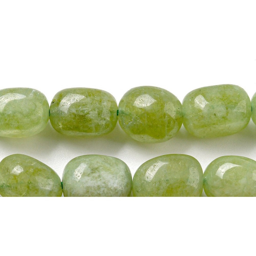 Edelsteen Kraal Maleisische Jade Ovaal Limoengroen 11-13mm - per stuk-Kralen-Kraaltjes van Renate