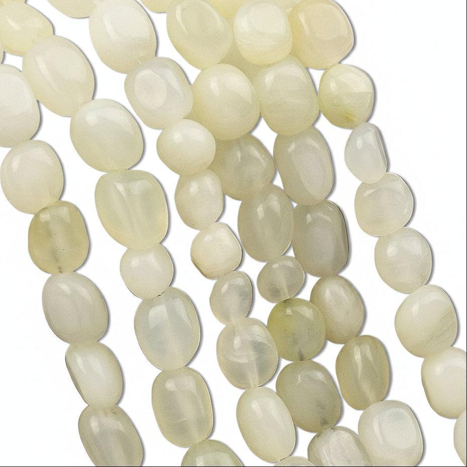 Edelsteen Kraal New Jade Nugget Groen 9mm - per stuk-Kralen-Kraaltjes van Renate