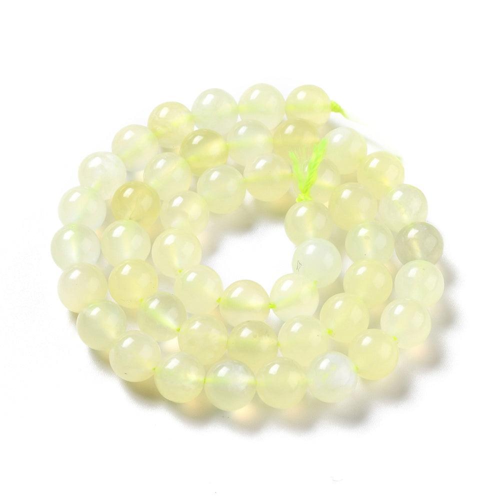 Edelsteen Kraal Jade Rond Lichtgroen 8mm - per stuk-Kralen-Kraaltjes van Renate
