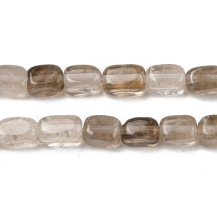 Edelsteen Kraal Rookkwarts Kubus Bruin 6.5mm - per stuk-Kralen-Kraaltjes van Renate
