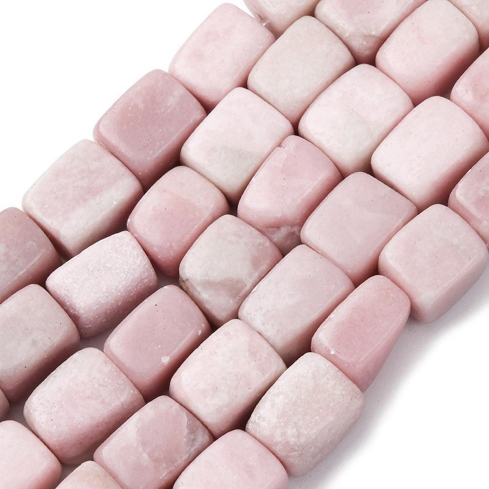 Edelsteen Kralen Roze Opaal Cuboid 12mm - per stuk-Kralen-Kraaltjes van Renate