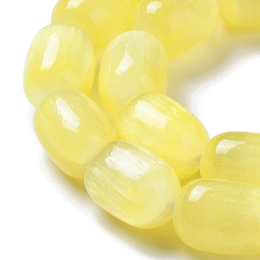 Edelsteen Kraal Seleniet Geel 12mm - per stuk (kopie)-Kralen-Kraaltjes van Renate