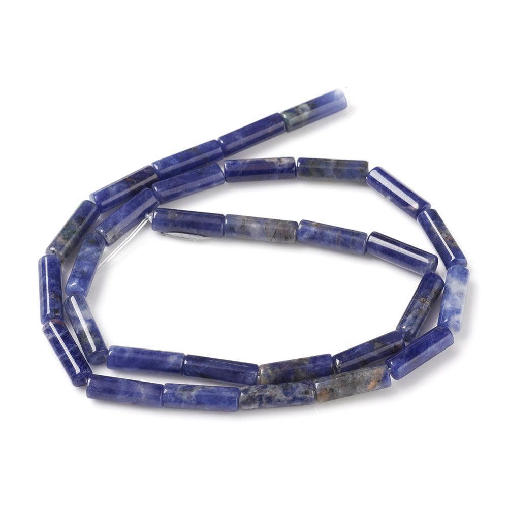 Edelsteen Kraal Sodaliet Tube Blauw 14mm - per stuk-Kralen-Kraaltjes van Renate