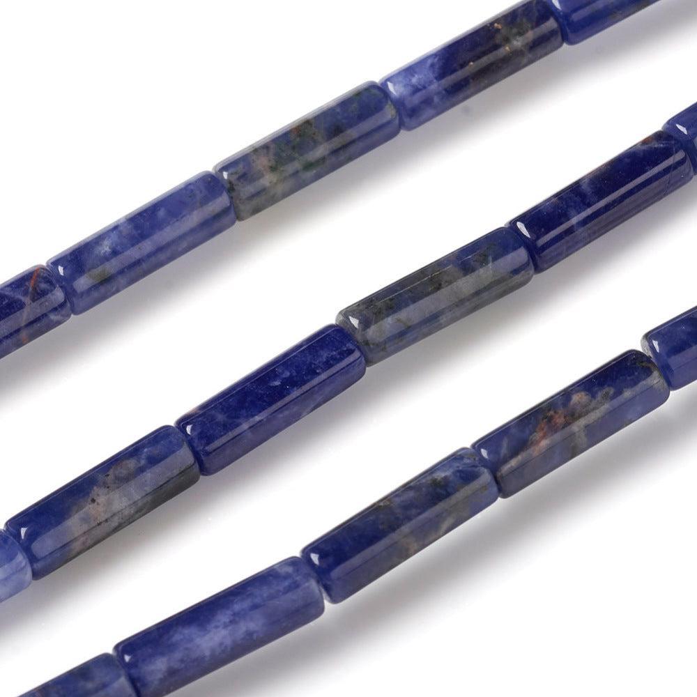 Edelsteen Kraal Sodaliet Tube Blauw 14mm - per stuk-Kralen-Kraaltjes van Renate