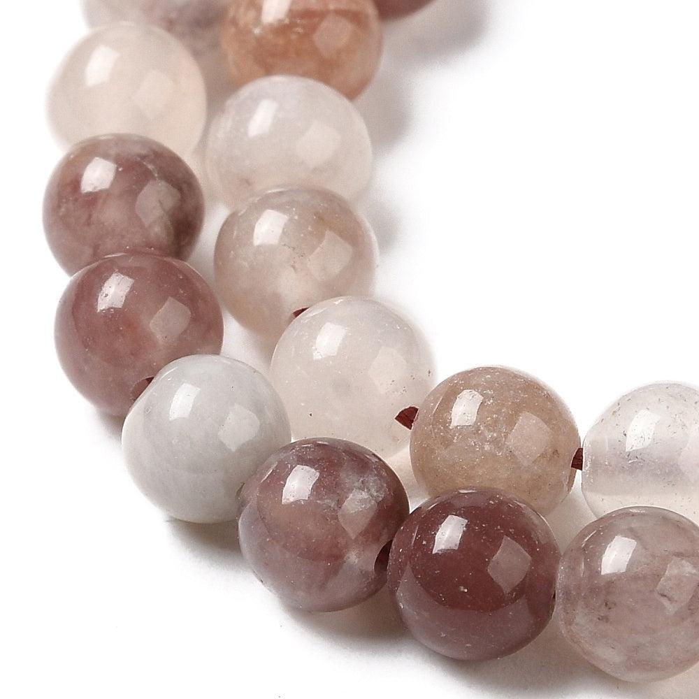Edelsteen Kralen Aardbei Kwarts Rond Roze 4mm - 20 stuks-Kralen-Kraaltjes van Renate